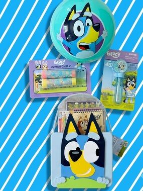 NEW!!! Bluey Kids Activity Kit with Case